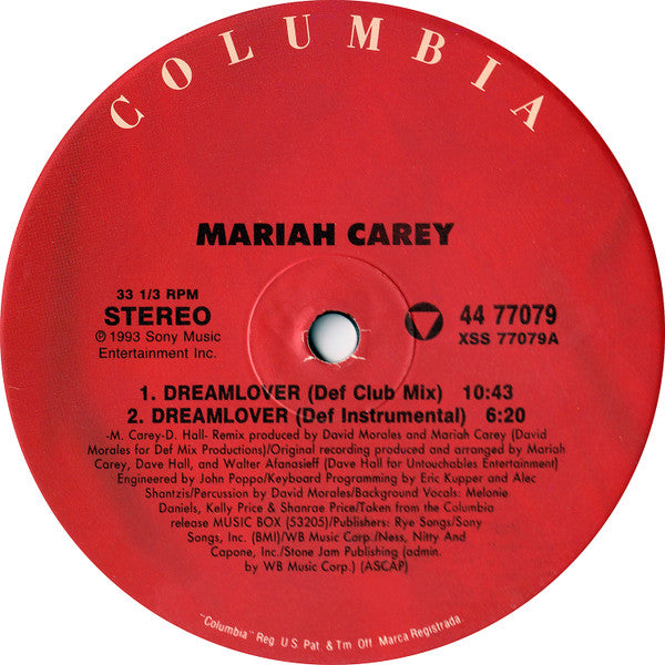 Mariah Carey : Dreamlover (12")