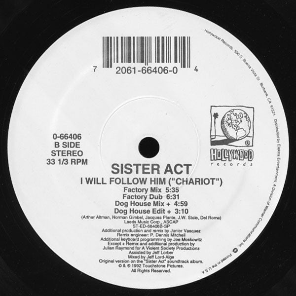 Whoopi & The Sisters : I Will Follow Him ("Chariot") (12")