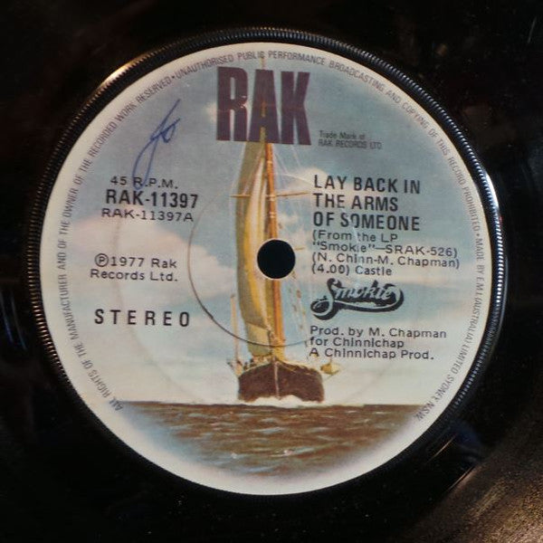 Smokie : Lay Back In The Arms Of Someone (7", Single)