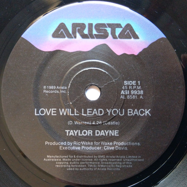 Taylor Dayne : Love Will Lead You Back (7&quot;, Single)