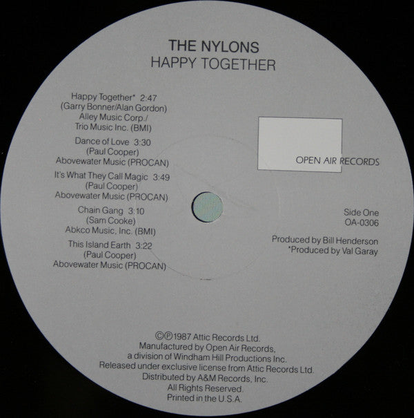 The Nylons : Happy Together (LP, Album)