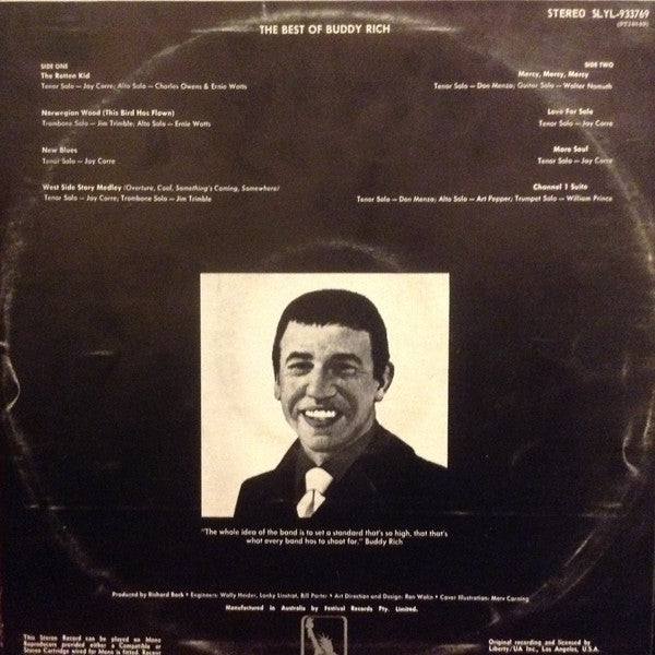 Buddy Rich Big Band : The Best Of Buddy Rich (LP, Comp)