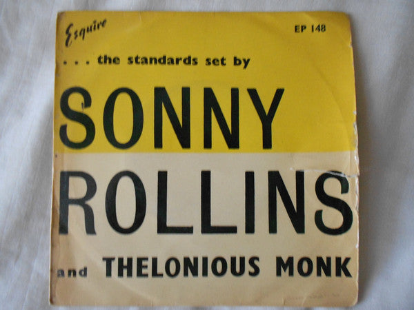 Sonny Rollins Quartet : . . . The Standards Set By Sonny Rollins And Thelonious Monk (7", Mono)