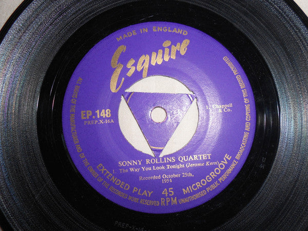 Sonny Rollins Quartet : . . . The Standards Set By Sonny Rollins And Thelonious Monk (7", Mono)