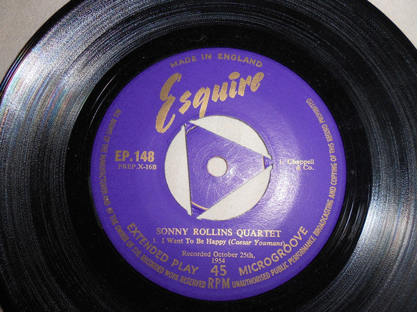 Sonny Rollins Quartet : . . . The Standards Set By Sonny Rollins And Thelonious Monk (7", Mono)