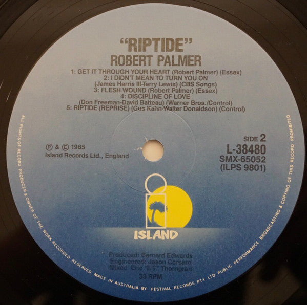 Robert Palmer : Riptide (LP, Album)