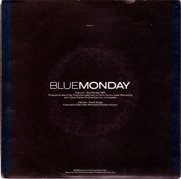 NewOrder* : Blue Monday 1988 (7", Single)