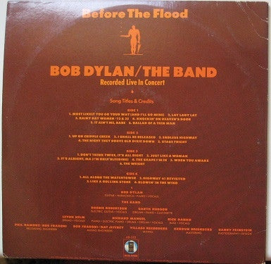 Bob Dylan / The Band : Before The Flood (2xLP, Album, Gat)