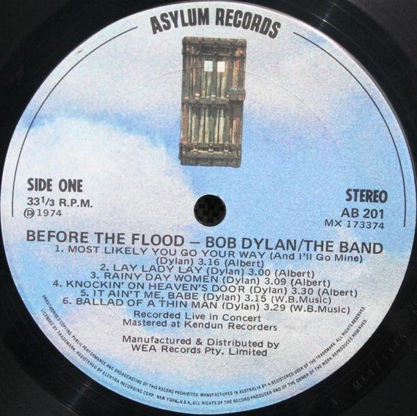 Bob Dylan / The Band : Before The Flood (2xLP, Album, Gat)