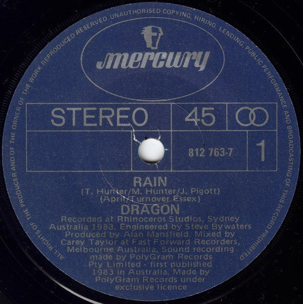 Dragon (5) : Rain (7&quot;, Single)