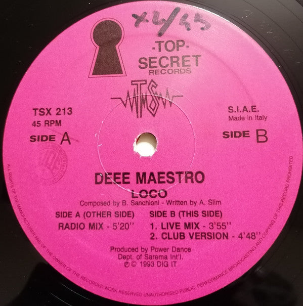 Deee Maestro : Loco (12")