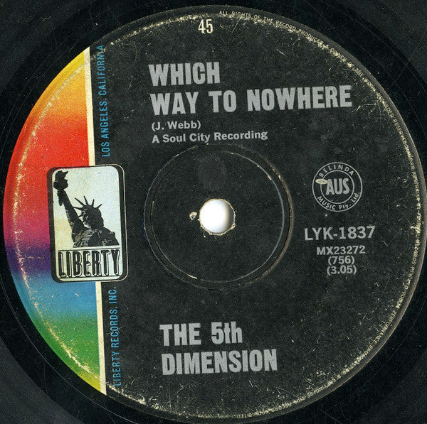 The Fifth Dimension : Up-Up And Away (7", Single)