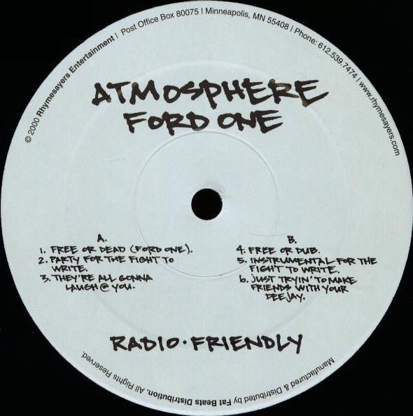 Atmosphere (2) : Ford One (12")