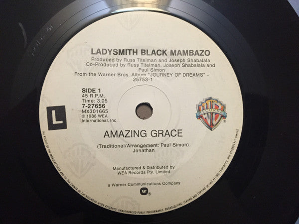 Ladysmith Black Mambazo : Amazing Grace (7", Single)