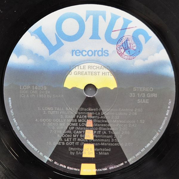 Little Richard : 20 Greatest Hits (LP, Comp)