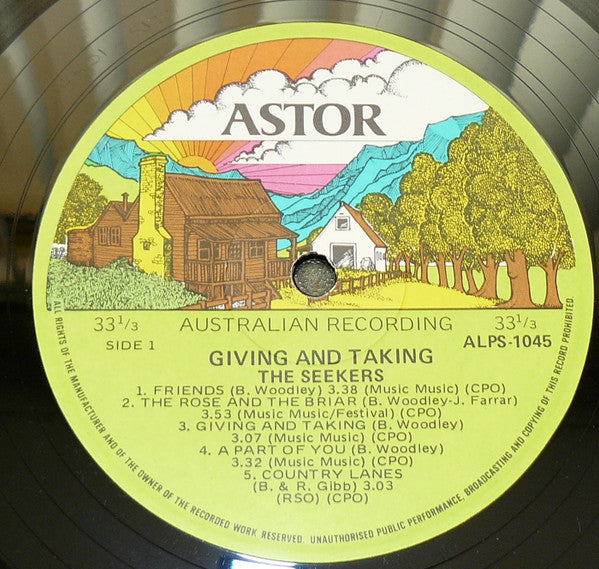 The Seekers : Giving And Taking (LP, Album, Gat)