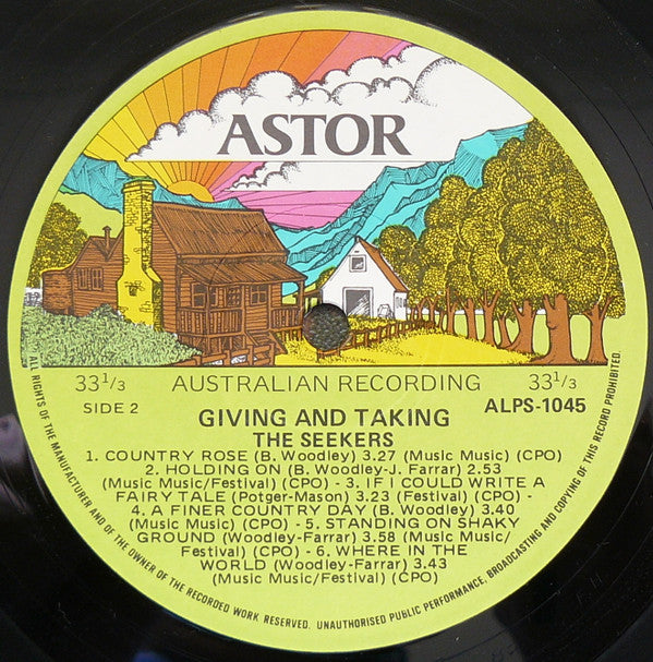 The Seekers : Giving And Taking (LP, Album, Gat)