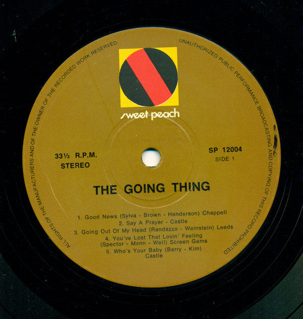 The Going Thing : Good News (LP, Album)