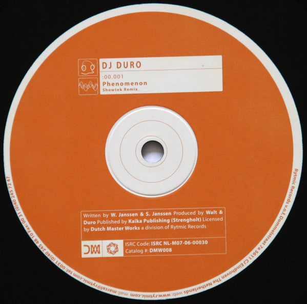 DJ Duro : Phenomenon (Showtek Remix) / Technological Terror (12")