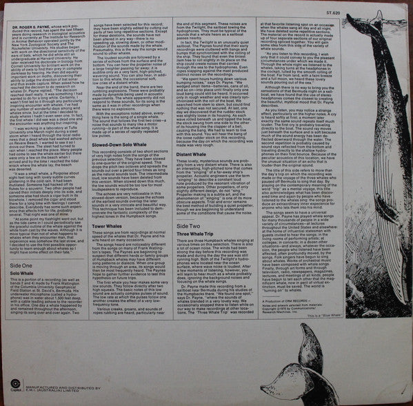 Humpback Whale : Songs Of The Humpback Whale (LP)