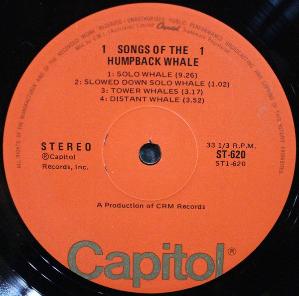 Humpback Whale : Songs Of The Humpback Whale (LP)
