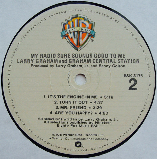 Larry Graham And Graham Central Station* : My Radio Sure Sounds Good To Me (LP, Album)