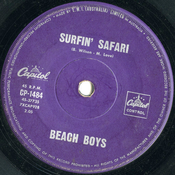 The Beach Boys : Surfin&#39; Safari / 409 (7&quot;, Single)