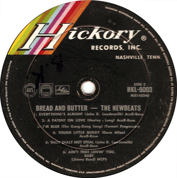 The Newbeats : Bread & Butter (LP, Album, Mono)