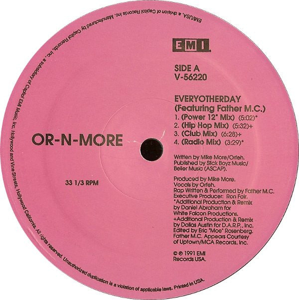 Or-N-More : Everyotherday (12")