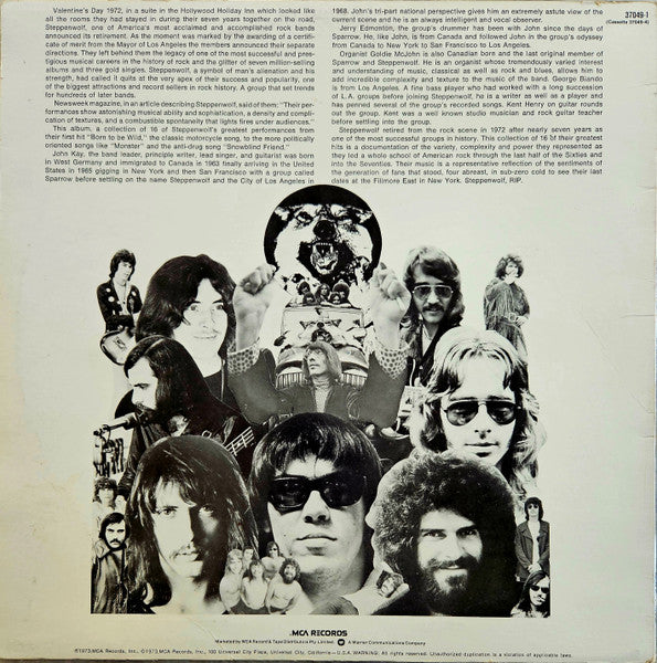 Steppenwolf : 16 Greatest Hits (LP, Comp, RE)