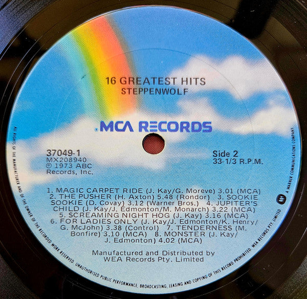 Steppenwolf : 16 Greatest Hits (LP, Comp, RE)