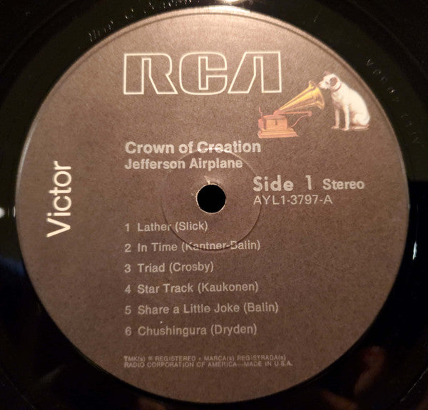 Jefferson Airplane : Crown Of Creation (LP, Album, RE)