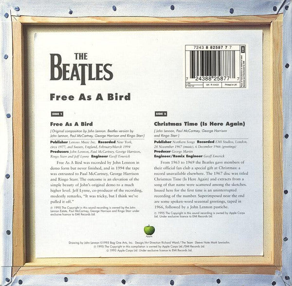The Beatles : Free As A Bird (7", Single)