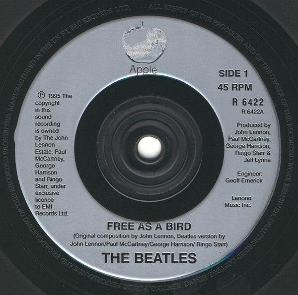 The Beatles : Free As A Bird (7", Single)
