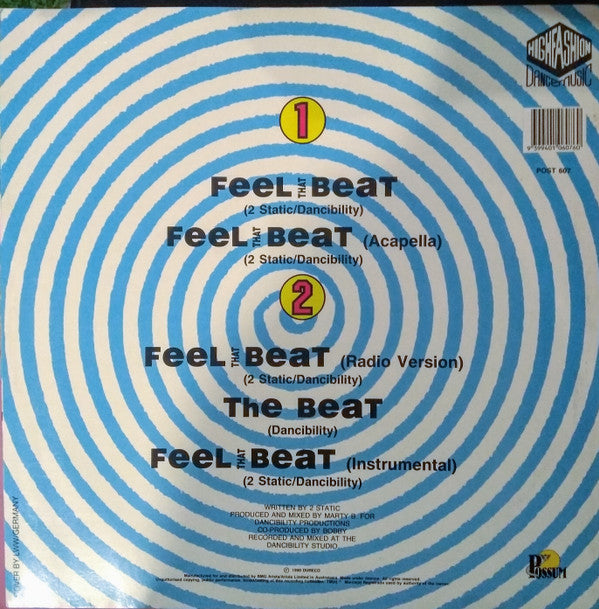 2 Static : Feel That Beat (12", Promo)