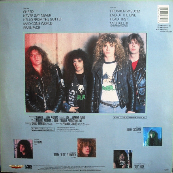 Overkill : Under The Influence (LP, Album)