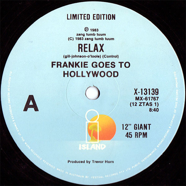 Frankie Goes To Hollywood : Relax (12", Single, Ltd)