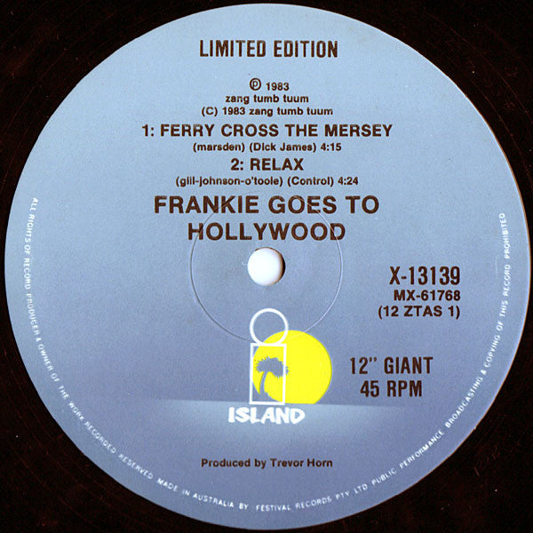 Frankie Goes To Hollywood : Relax (12", Single, Ltd)