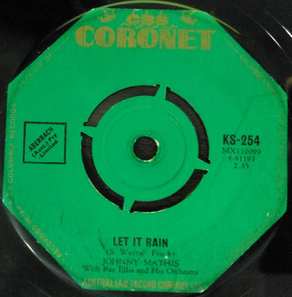 Johnny Mathis With Ray Ellis And His Orchestra : A Certain Smile (7", Single, Mono)