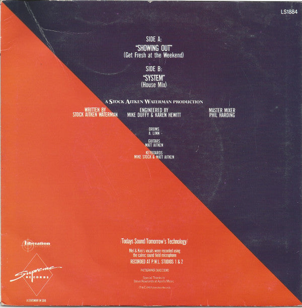 Mel & Kim : Showing Out (7", Single)