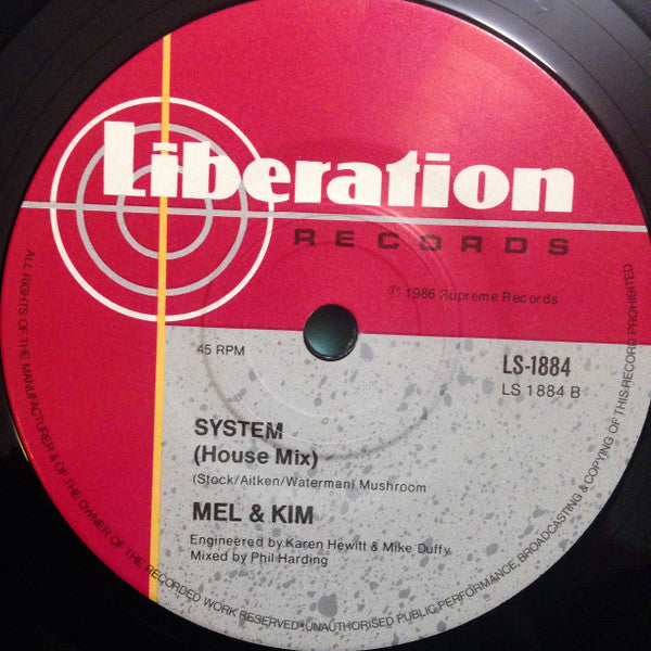 Mel & Kim : Showing Out (7", Single)