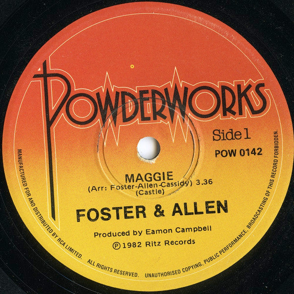 Foster &amp; Allen : Maggie (7&quot;, Single)