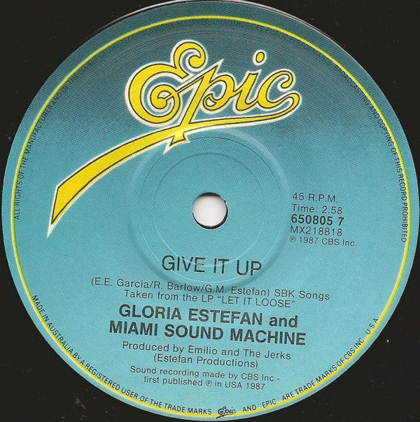 Miami Sound Machine : Rhythm Is Gonna Get You (7", Single)