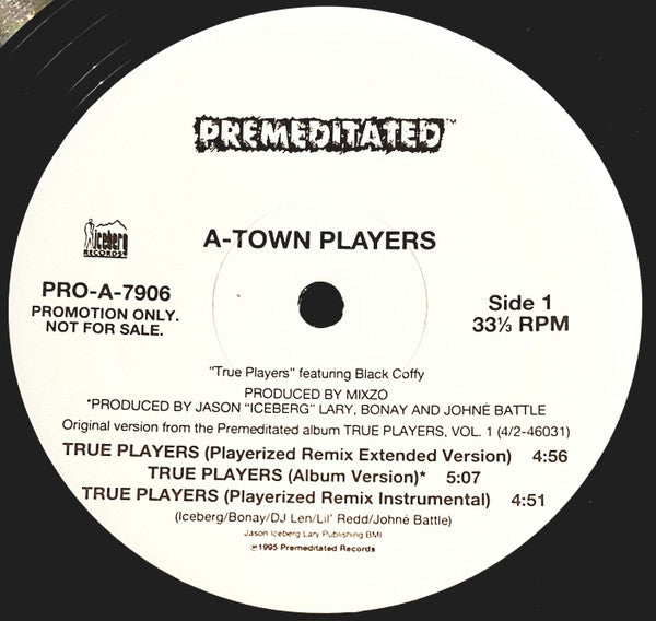 A-Town Players : True Players (12&quot;, Promo)