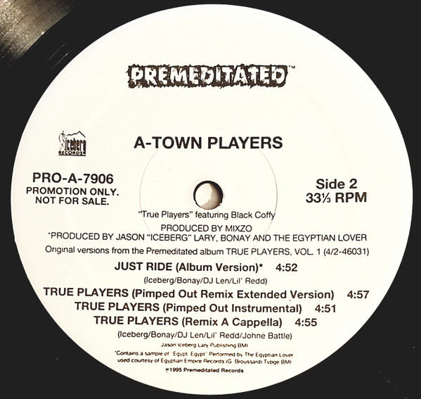 A-Town Players : True Players (12", Promo)