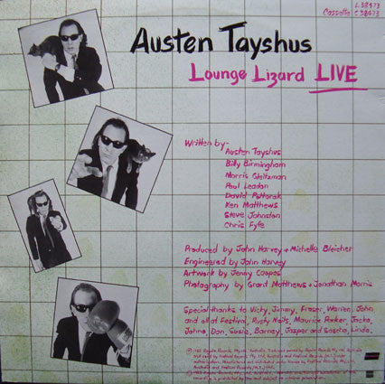 Austen Tayshus : Lounge Lizard Live (LP)