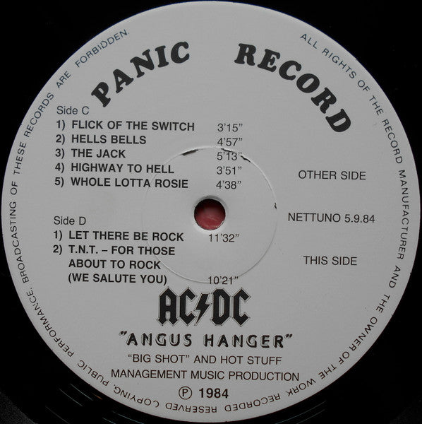 AC/DC : Angus Hanger (2xLP, Unofficial)