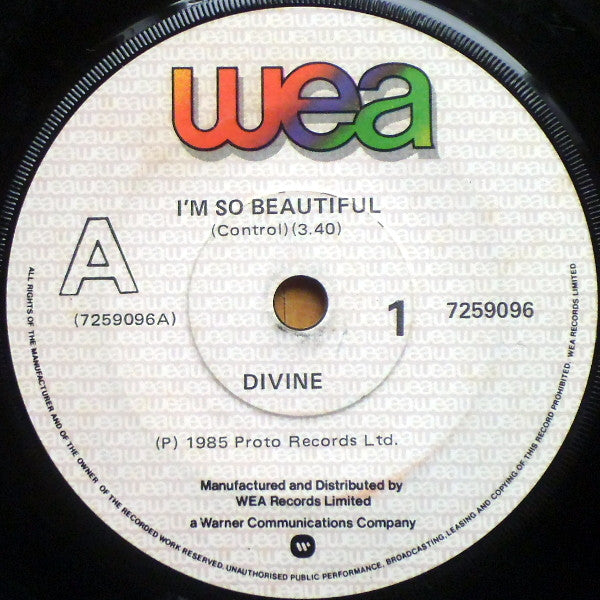 Divine : I&#39;m So Beautiful (7&quot;, Single)