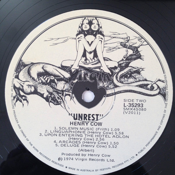 Henry Cow : Unrest (LP, Album, Gat)