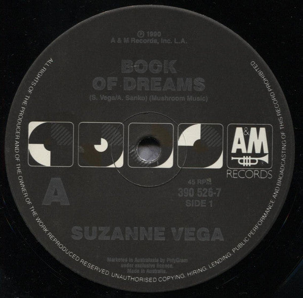 Suzanne Vega : Book of Dreams (7", Single)